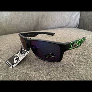 Locs Square Vintage Style Leaf Print Unisex Shades